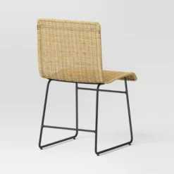 Chapin Modern Woven Dining Chair With Metal Legs Threshold - Threshold™ -Threshold GUEST 58887258 ecd5 4bfd b779 69deaa04d1e0