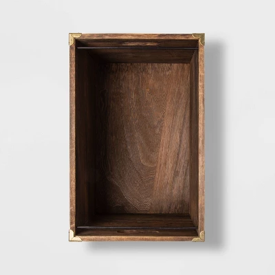 Wood File Holder Brown - Threshold™ 2 Wood File Holder Brown - Threshold™ - Image 2