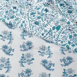 12pc Reversible Paisley Print Comforter & Sheets Set Blue/Dark Teal Blue - Threshold™ -Threshold GUEST 5905586d 97c3 463f a986 2521cf0e7a13