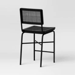 Errol Cane And Wood Counter Height Barstool With Metal Legs Black - Threshold™ 7 Errol Cane And Wood Counter Height Barstool With Metal Legs Black - Threshold™ -Threshold GUEST 5969f2ad bd68 4725 9295 f089a407e57d