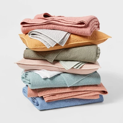 Garment Washed Paisley Stitch Quilt Bedding Collection - Threshold™ 1 Garment Washed Paisley Stitch Quilt Bedding Collection - Threshold™