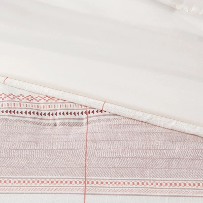 8pc Stripe Boho Comforter Set Mauve - Threshold™ 2 8pc Stripe Boho Comforter Set Mauve - Threshold™ - Image 2
