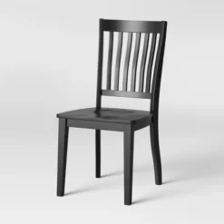 2pk Holden Slat Back Dining Chair Black - Threshold™ -Threshold GUEST 5c33c1cf e8f4 40f2 8880 34c871685475