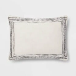 5pc Woven Diamond Stripe Comforter Set Cream/Black - Threshold™ -Threshold GUEST 5d349a07 7c2d 4182 a95d 87ac7e7fc926