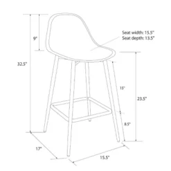 Copley Plastic Counter Height Barstool - Threshold™ -Threshold GUEST 5d8c879d 7c9b 442c 977d 3952f7f2ed46