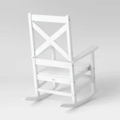 Shawboro POLYWOOD Patio Rocking Chair - White - Threshold™ -Threshold GUEST 5f31549b d304 4ea1 8c2d 2563284f6791