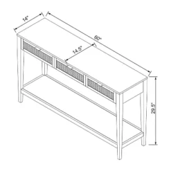 East Bluff Woven Drawer Console Table - Threshold™ Designed With Studio McGee -Threshold GUEST 5fadeab1 5821 409f b35b 9dc3416e6dfc