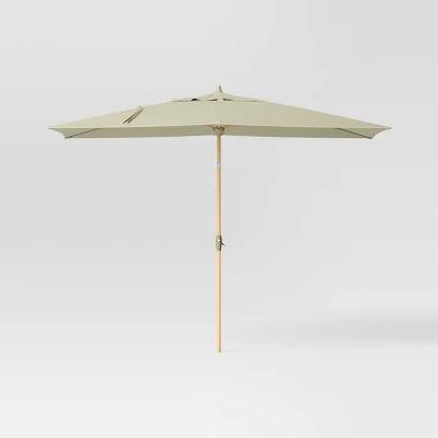 10'x6' Rectangular Market Patio Umbrella - Light Wood Pole - Threshold™ 20 10'x6' Rectangular Market Patio Umbrella - Light Wood Pole - Threshold™ - Image 20