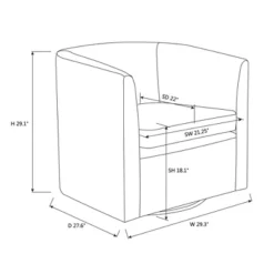 Vernon Upholstered Barrel Swivel Chair Light Brown Velvet - Threshold™ Designed With Studio McGee -Threshold GUEST 5fe00eaa 81ff 454f b46c 0da142b5764f