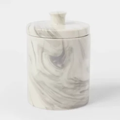 4pc Marbled Ceramic Bathroom Accessories Set Marble - Threshold™ -Threshold GUEST 60f648dc ad54 4739 8ea6 1a99c439aff0