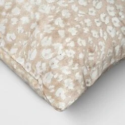 Velvet Jacquard Cheetah Lumbar Throw Pillow Beige - Threshold™ -Threshold GUEST 631c033c e418 4245 b880 30bc8a3ad03d