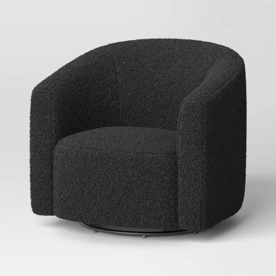 Aveline Large Scale Faux Shearling Swivel Chair - Threshold™ 4 Aveline Large Scale Faux Shearling Swivel Chair - Threshold™ - Image 4