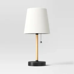 Mini Rattan Wrap Stick Table Lamp Black - Threshold™ -Threshold GUEST 64872074 519f 4dc9 9c41 eaa5ffad99e8