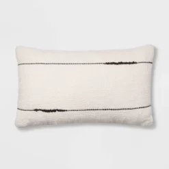 Embroidered Thin Line Lumbar Throw Pillow - Threshold™ 11 Embroidered Thin Line Lumbar Throw Pillow - Threshold™ -Threshold GUEST 65d64074 7499 45ac befe a34c208bf04d