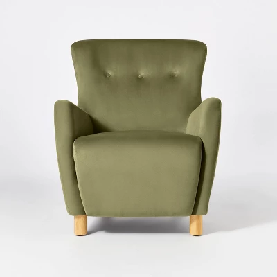 Kessler Wingback Accent Chair Velvet - Threshold™ Designed With Studio McGee 2 Kessler Wingback Accent Chair Velvet - Threshold™ Designed With Studio McGee - Image 2