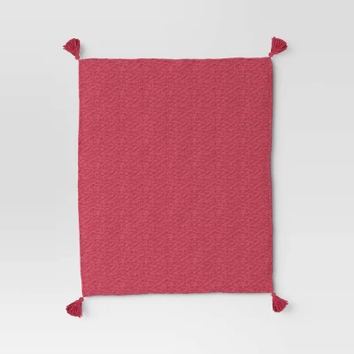 Textured Knit Throw Blanket With Tassels - Threshold™ 2 Textured Knit Throw Blanket With Tassels - Threshold™ - Image 2