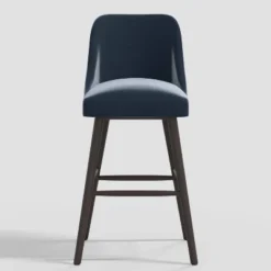 Geller Modern Counter Height Barstool In Shiny Velvet - Threshold™