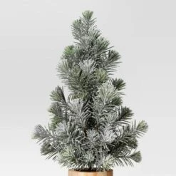 Artificial Plant Snowy Tree In Wood Pot - Threshold™ -Threshold GUEST 684bc7e0 d9bd 44cc a987 8b845473a13f