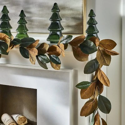 Magnolia Christmas Leaf Garland - Threshold™ Designed With Studio McGee 1 Magnolia Christmas Leaf Garland - Threshold™ Designed With Studio McGee