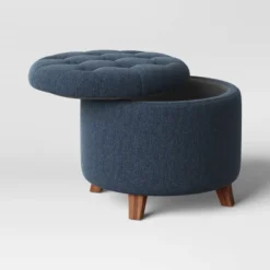 Tufted Round Storage Ottoman - Threshold 13 Tufted Round Storage Ottoman - Threshold -Threshold GUEST 6af4d5ac 1729 492b 9ab7 ed7a4a926334