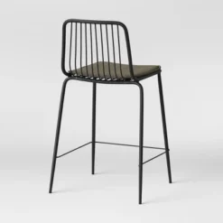 Set Of 2 Sodra Rounded Seat Wire Counter Height Barstool Black - Threshold™ -Threshold GUEST 6b7f294e b01b 43f7 ab3c d0ae1779d18d