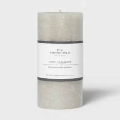 Pillar Cozy Cashmere Candle Gray - Threshold™ -Threshold GUEST 6ba11b2c 3a44 4095 898c 9eb621ed2bf1