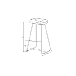Hull Low Back Barstool Wood/Metal - Threshold 9 Hull Low Back Barstool Wood/Metal - Threshold -Threshold GUEST 6c2e1477 e337 442b bbe5 b0d0bcb80346