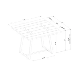 Brimfield Metal Base Extendable Dining Table Brown - Threshold™ -Threshold GUEST 6cc89fd1 cd13 4a73 b61a b2b76aaf7bc1