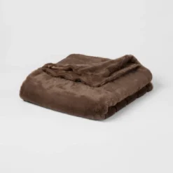 55"x80" Faux Fur Ribbed Bed Throw - Threshold™ -Threshold GUEST 6cd8927c 3aa6 4f73 b311 e2d03ac8d850