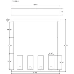 Lyndon Linear Chandelier Brass - Threshold™ -Threshold GUEST 6dc99381 581e 4c1d baa2 f27aaab840d3