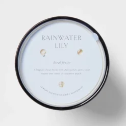 Colored Vase Glass With Dustcover Rainwater Lily Candle Gray - Threshold™ 10 Colored Vase Glass With Dustcover Rainwater Lily Candle Gray - Threshold™ -Threshold GUEST 6efd91a6 961e 4e90 a80c c65ad3c57740