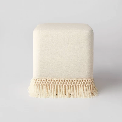 Westchester Fringe Cube - Threshold™ Designed With Studio McGee 2 Westchester Fringe Cube - Threshold™ Designed With Studio McGee - Image 2