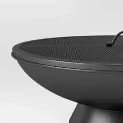 32.6" Metal Wood Burning Bowl With Spark Screen - Threshold™ -Threshold GUEST 6f5f4ecd ec8b 4974 9f9f 7bc915e357f4