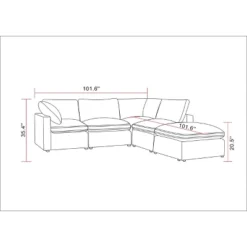 5pc Allandale Modular Sectional Sofa Set - Project 62™ -Threshold GUEST 6fe5734f a99e 4188 b902 bcc9240740b5