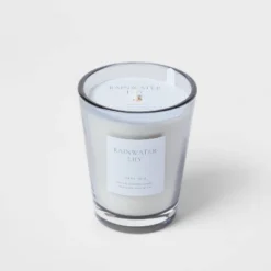 Colored Vase Glass With Dustcover Rainwater Lily Candle Gray - Threshold™ 13 Colored Vase Glass With Dustcover Rainwater Lily Candle Gray - Threshold™ -Threshold GUEST 7339fae5 ce6f 45a1 a5a1 db5f23225a58