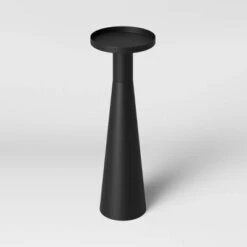 Alester Round Smooth Metal Drink Table Black - Threshold™ -Threshold GUEST 746e3c2e b677 4ebf b6cb c4924b33a8e8