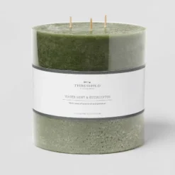 Pillar Candle Water Mint & Eucalyptus Green - Threshold™ 10 Pillar Candle Water Mint & Eucalyptus Green - Threshold™ -Threshold GUEST 758ed7d4 2bd7 4340 8e85 d3cb5afa8c79