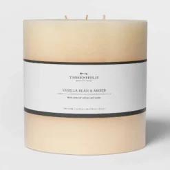 Pillar Vanilla Bean And Amber Candle - Threshold™ 8 Pillar Vanilla Bean And Amber Candle - Threshold™ -Threshold GUEST 768825da eabe 4580 a273 79dad14697f6