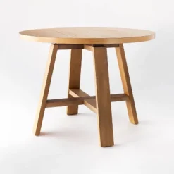 42" Linden Round Wood Dining Table - Threshold™ Designed With Studio McGee -Threshold GUEST 76f39d84 a190 4b52 8dd9 493baf78d72a