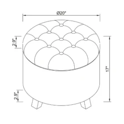 Tufted Round Storage Ottoman - Threshold 15 Tufted Round Storage Ottoman - Threshold -Threshold GUEST 77709614 17c9 4d77 a778 ff7c6a2478bf