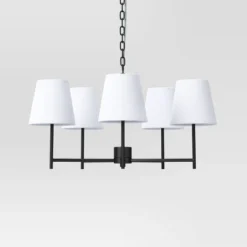 5 Arm Shaded Chandelier - Threshold™ 11 5 Arm Shaded Chandelier - Threshold™ -Threshold GUEST 7acf848b 4c0f 48ef 9863 fc259012496e