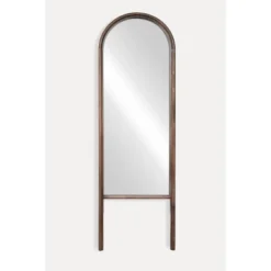 20" X 65" Wood Arched Floor Mirror Walnut - Threshold™ Designed With Studio McGee -Threshold GUEST 7b6f268e bf4b 41bf af86 ea0fb6ed08c9