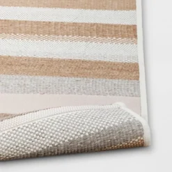 5' X 7' Stripe Tapestry Outdoor Rug Khaki/Gray - Threshold™ 5 5' X 7' Stripe Tapestry Outdoor Rug Khaki/Gray - Threshold™ -Threshold GUEST 7db8e7d0 5fb0 4c2d 90b4 7d3f8ed24480
