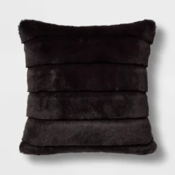 Square Faux Fur Channeled Decorative Throw Pillow - Threshold™ -Threshold GUEST 7e24bfba 1f04 46d7 99b3 3df799523a2f