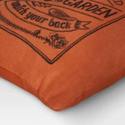 Embroidered Ghosts In The Garden Square Halloween Throw Pillow Orange - Threshold™ -Threshold GUEST 7fe9c97e 060c 4581 9e56 b04dbdf350b5