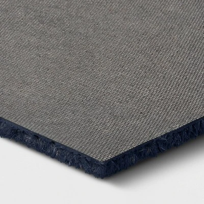 1'6"x2'6" Home Sweet Home Doormat Navy - Threshold™ 3 1'6"x2'6" Home Sweet Home Doormat Navy - Threshold™ - Image 3