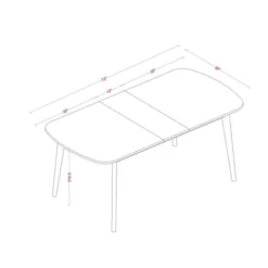 Astrid Mid-Century Drop Leaf Dining Table - Threshold™ -Threshold GUEST 804508c4 e30b 4c64 8f04 e4df960068df