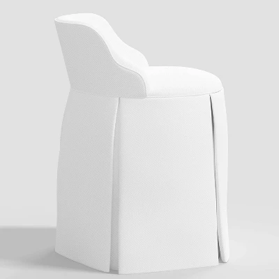 Quin Vanity Chair Twill White - Threshold™ 2 Quin Vanity Chair Twill White - Threshold™ - Image 2