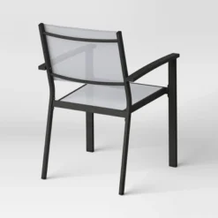 2pc Ryegate Weathered Teak Sling Outdoor Patio Dining Chairs Arm Chairs Gray - Threshold™ 8 2pc Ryegate Weathered Teak Sling Outdoor Patio Dining Chairs Arm Chairs Gray - Threshold™ -Threshold GUEST 84955e75 3ec0 44c5 927e db67c16c3cae