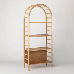 72" Holladay Curved Wooden Bookcase - Threshold™ Designed With Studio McGee 23 72" Holladay Curved Wooden Bookcase - Threshold™ Designed With Studio McGee -Threshold GUEST 84aacca0 2437 4d03 8b04 6e3f30c27fb1